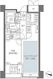 メゾンカルム本郷 1LDKの間取図画像