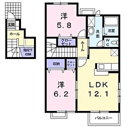 間取図画像 2LDK