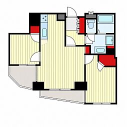 ヴェルビュ東陽町 2LDKの間取図画像