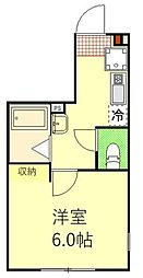 ブリスノード向ヶ丘遊園 1Kの間取図画像