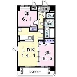 間取図画像 2LDK