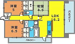 ザ・パークハウス神戸春日野道 501 5階3LDKの間取り