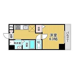 千葉・住吉 1Kの間取図画像