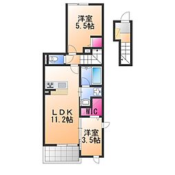 仮称)金岡町プロジェクト工事 2LDKの間取図画像