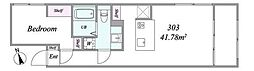 the trias 205 2LDKの間取図画像