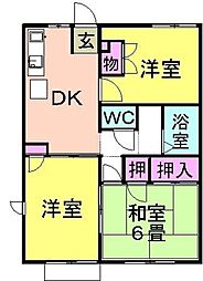 間取図画像 3DK