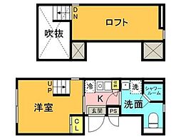レイアス神田神保町 ワンルームの間取図画像