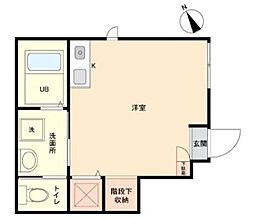 ベレガンス船橋V ワンルームの間取図画像