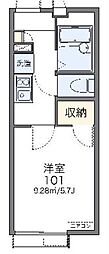 レオパレスウィステリア1 1Kの間取図画像