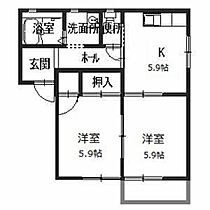 フォーレスローカット 0207 ｜ 和歌山県岩出市金池399-1（賃貸アパート2K・2階・43.84㎡） その2