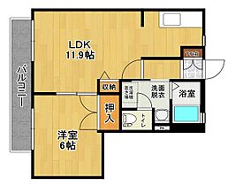 エクセルコートA 101 ｜ 福島県郡山市富田町字大徳19-39（賃貸アパート1LDK・1階・38.50㎡） その2