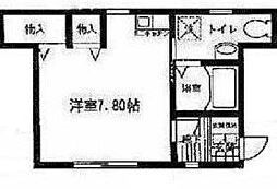 メゾン・HSトーホー ワンルームの間取図画像
