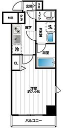 アンベリール西川口 1Kの間取図画像