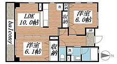 物件の間取り