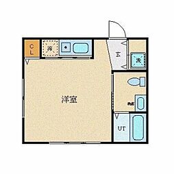 Y'sBUILDING 1Kの間取図画像