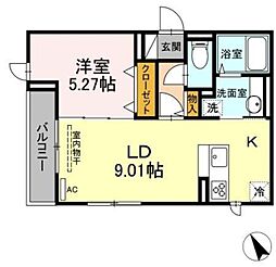 アンジュール練馬 1LDKの間取図画像