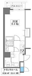 森下レジデンス壱番館 1Kの間取図画像