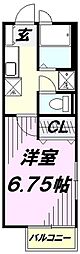エル・フォンテーヌ 1Kの間取図画像