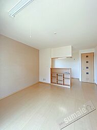 グリーンコート岩出　B棟 1階2LDKのリビング/ダイニング