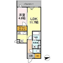 NobleMaison 1LDKの間取図画像