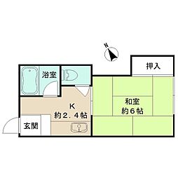 ハウス7 1DKの間取図画像