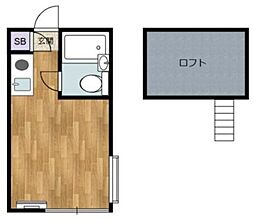 レモンホーム青葉 ワンルームの間取図画像