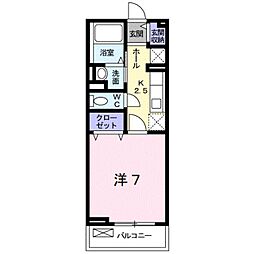 南海線 和歌山市駅 徒歩26分の賃貸アパート 2階1Kの間取り