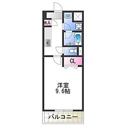 フランディルりんくう 1Kの間取図画像