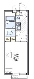 レオパレスアーリープラント 1Kの間取図画像