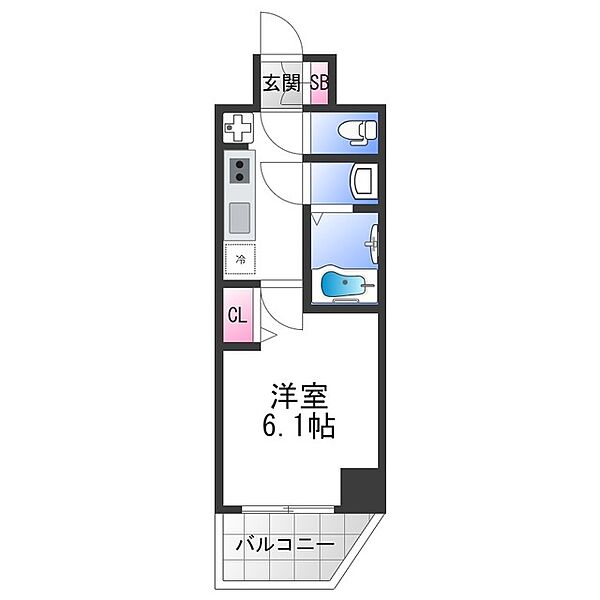 プレサンス天王寺　勝山 ｜大阪府大阪市天王寺区勝山４丁目(賃貸マンション1K・10階・22.00㎡)の写真 その2