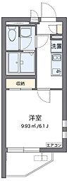 クレイノリーブル くにたち 1階1Kの間取り