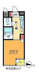 ＬＵＭＩＥＬＥ　Ｓ・ＫII 3階1Kの間取り