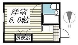 メゾン・ド・パンセ ワンルームの間取図画像