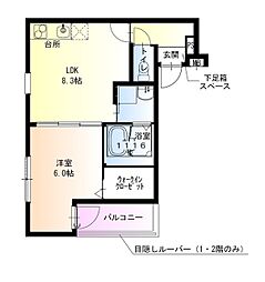 フジパレス北野田VI番館 1階/-