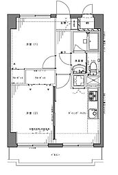 デイム橋本 2DKの間取図画像