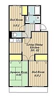 神奈川県厚木市関口1008-1（賃貸マンション3LDK・2階・59.50㎡） その2