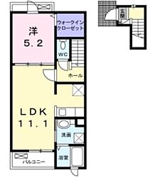 フラーゼ 1LDKの間取図画像