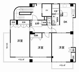 ホーメイレジデンス南馬込II 7階3DKの間取り