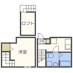 エクセレント吉塚 ワンルームの間取図画像