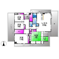 フォレスタ育和 5LDKの間取図画像