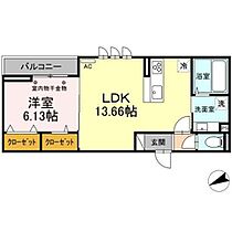 Ｄ－ｒｏｏｍＴ．ＭII 302 ｜ 福岡県久留米市御井町1690-11（賃貸アパート1LDK・3階・46.91㎡） その2