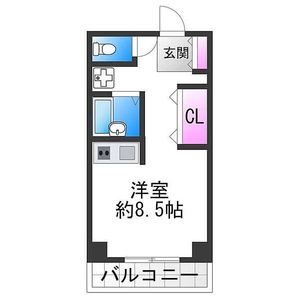 パークシティ長居 ｜大阪府大阪市住吉区長居２丁目(賃貸マンション1R・2階・26.64㎡)の写真 その2