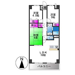 レジェーロ永和 3LDKの間取図画像