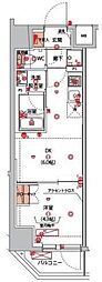 ハーモニーレジデンス山手サウス大塚 1DKの間取図画像