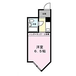 グリーンハウス2 ワンルームの間取図画像