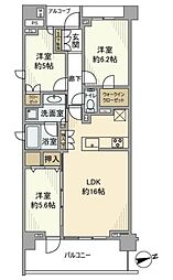 プラウド上北沢ディアージュ 3LDKの間取図画像