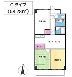 T.Oビル 3DKの間取図画像