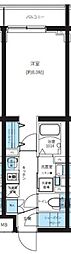 RenaissanceCourt大森町 1Kの間取図画像