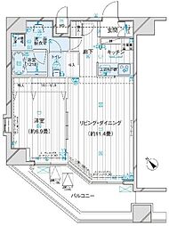 メインステージ王子 13階1LDKの間取り