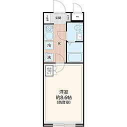 Ｌｉｂｅｒｔｅ板橋本町 2階1Kの間取り